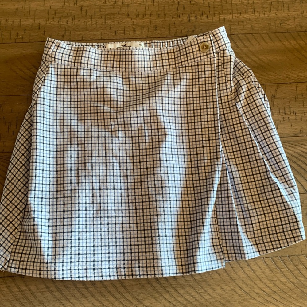 Wrap around mini skirt